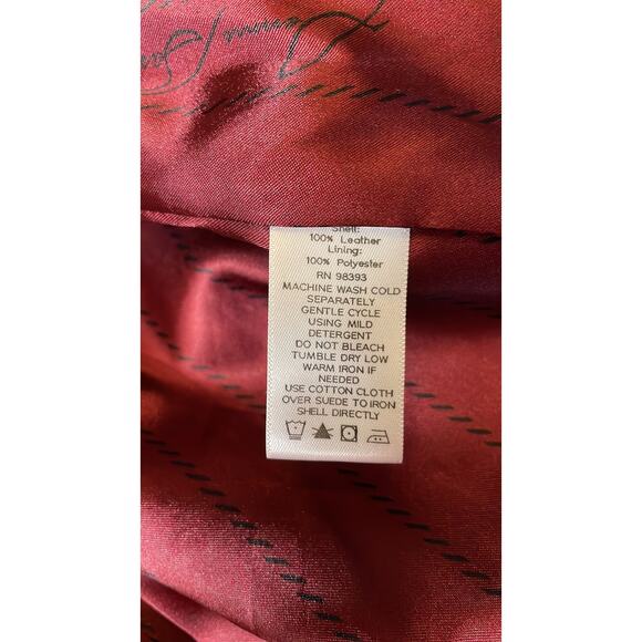 DENNIS BASSO Jacket Coat Suede Leather Motorcycle (Moto) Jacket Coat - Picture 15 of 15